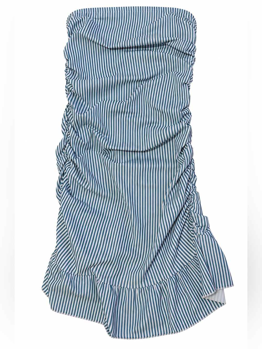 Edikted Striped Ruffle Dress